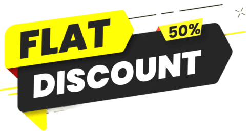 Flat 50% Discount on online class